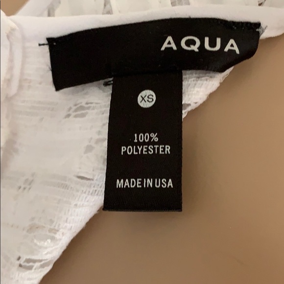 Aqua white eyelit dress - Picture 4 of 4